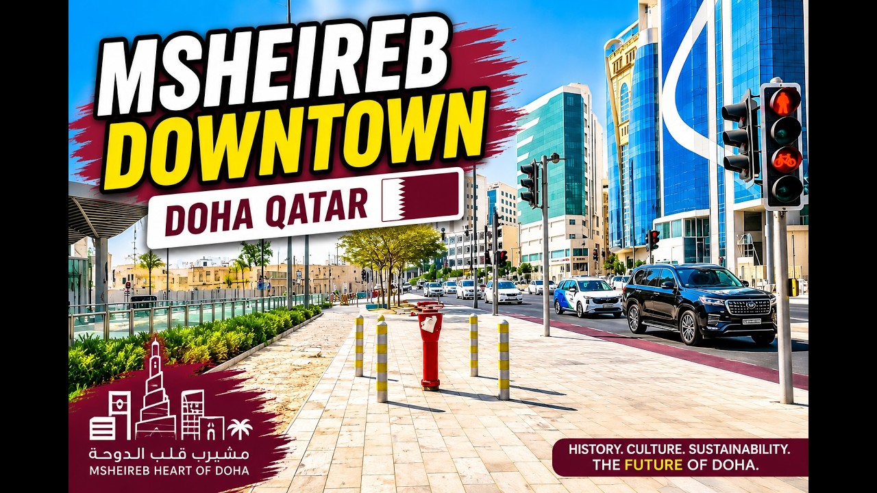 Doha, Qatar: Msheireb city a regeneration project and a smart city in downtown Doha. 