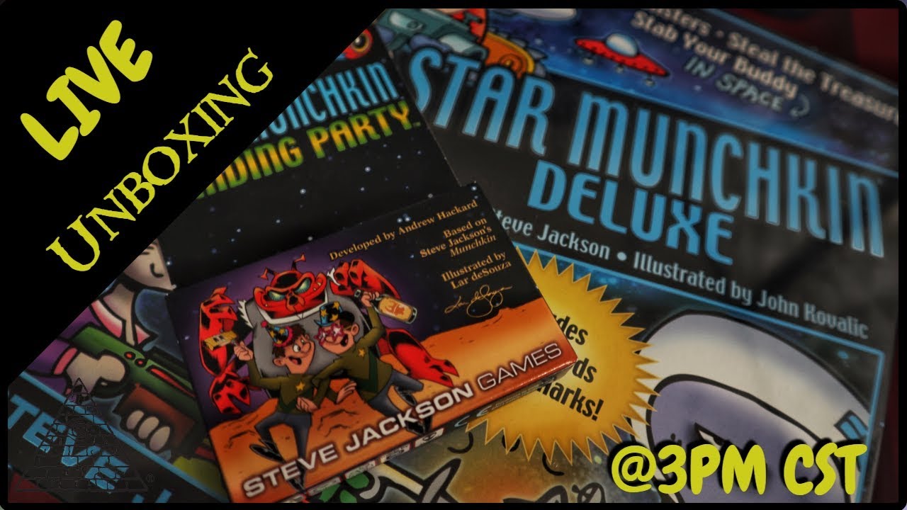 Unboxing Board Games! Star Munchkin Deluxe and Landing Party