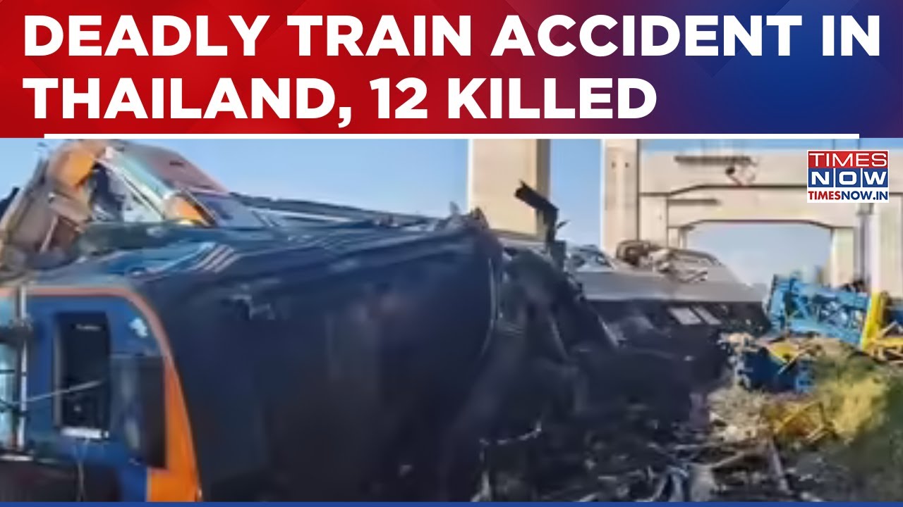 Thailand Rail Accident: Construction Crane Falls On  Passenger Train, 12 Killed, Rescue Ops Underway