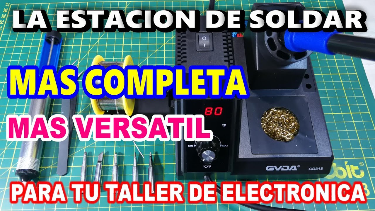 ✅ LA ESTACION DE SOLDAR MAS COMPLETA y VERSATIL PARA TU TALLER DE ELECTRONICA | FULL PRACTICA