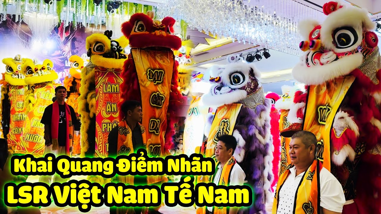 Múa Lân 2026 đoàn LSR Tế Nam Khai Quang Điểm Nhãn Lân Sư Rồng biểu diễn Dạ Quang Long