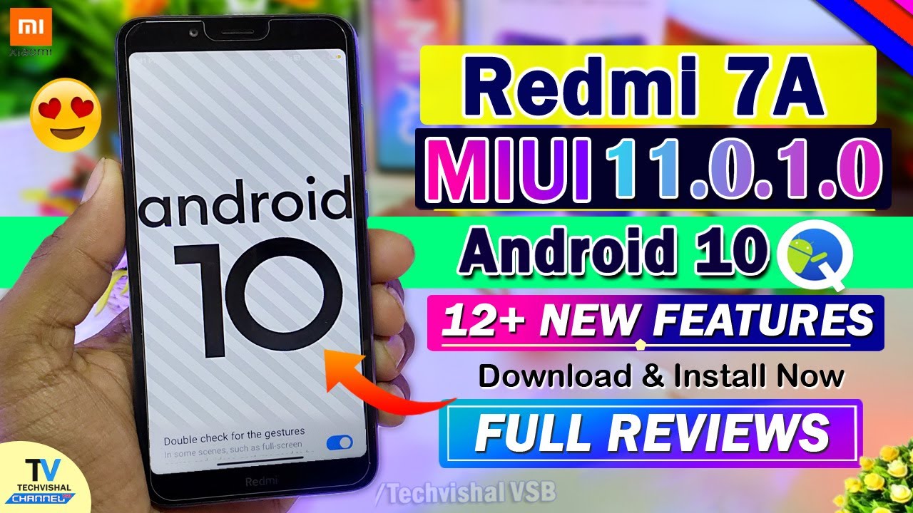 Redmi 7A Android 10 Update MIUI 11.0.1.0 Update Full Review | 12+ New Features | Redmi 7A Android 10
