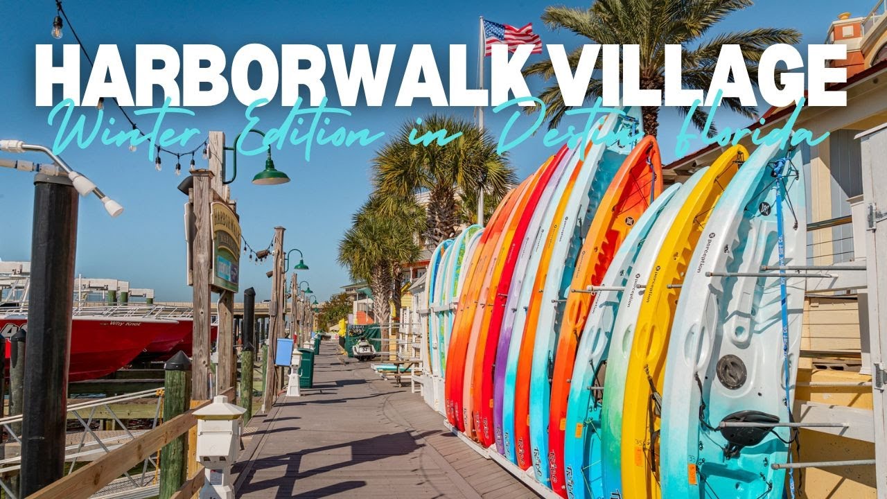 Exploring HarborWalk Village in Winter ❄️✨ | Destin, Florida