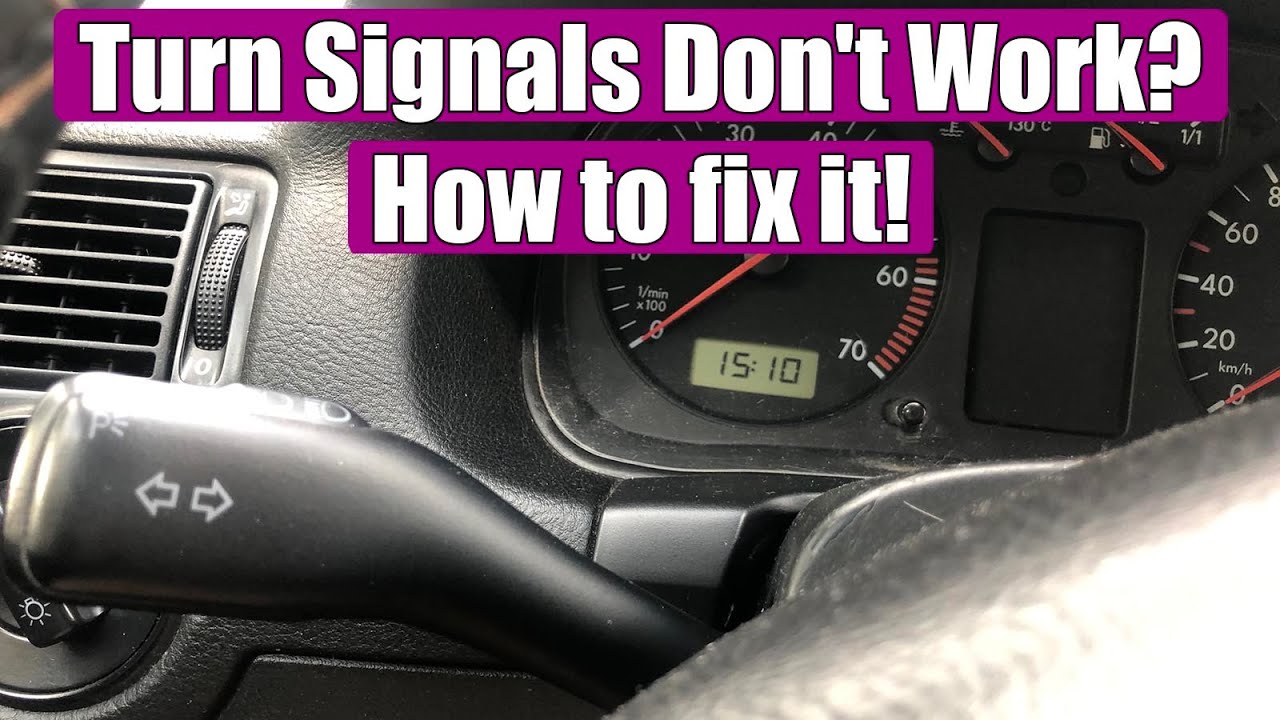 VW Golf Mk4, Bora, Jetta Turn Signals or Hazard Switch don't work. How to fix!