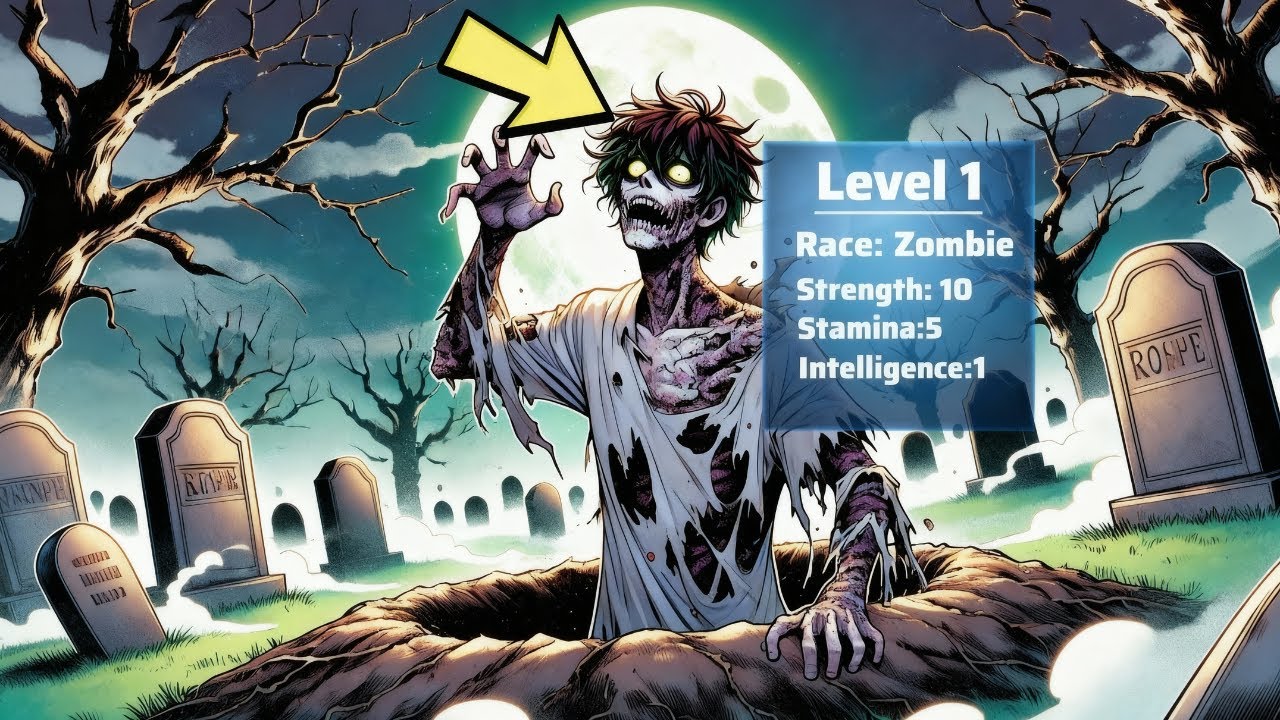 He Reincarnates as a Level 1 Zombie and Evolves by Devouring Other Zombies! - Manhwa Recap