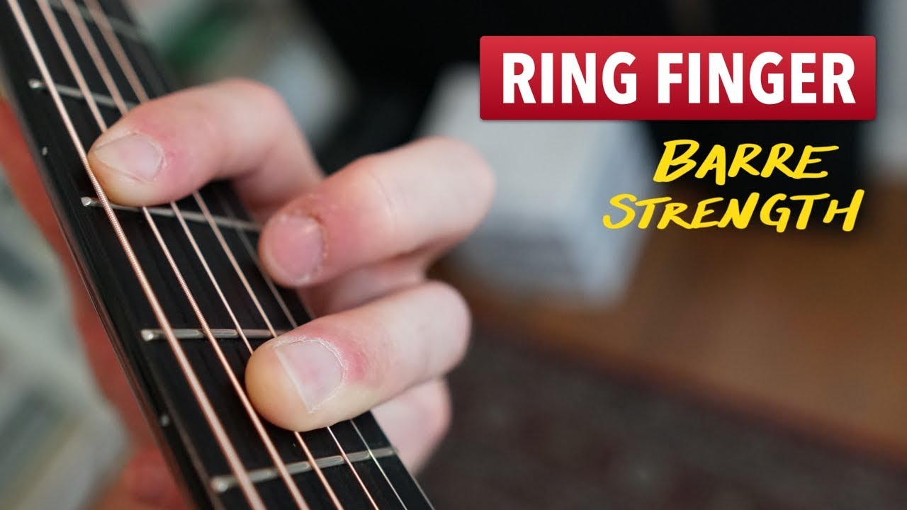Ring finger barre strength exercise