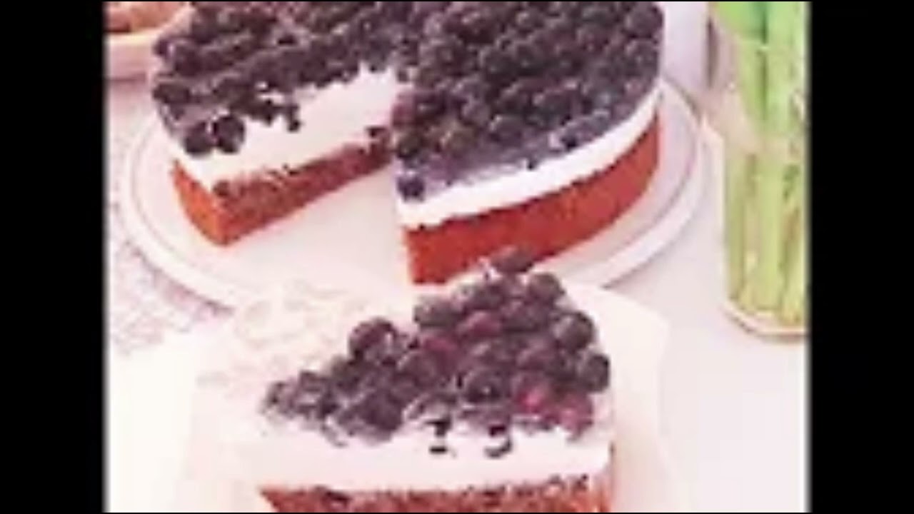Heidelbeer   Topfen Torte ohne Mehl