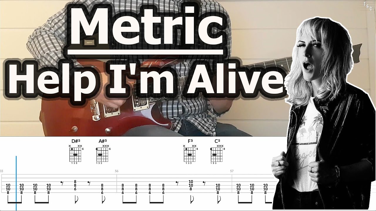 Metric - Help I'm Alive | Guitar Tabs Tutorial