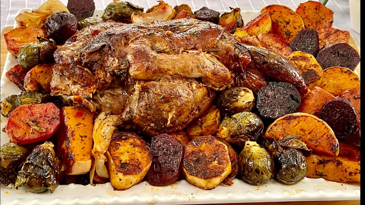 Gigot D’agneau Tendre et Bien Rôti au Four / Bonne Marinade Roasted and Tender Leg Of Lamb