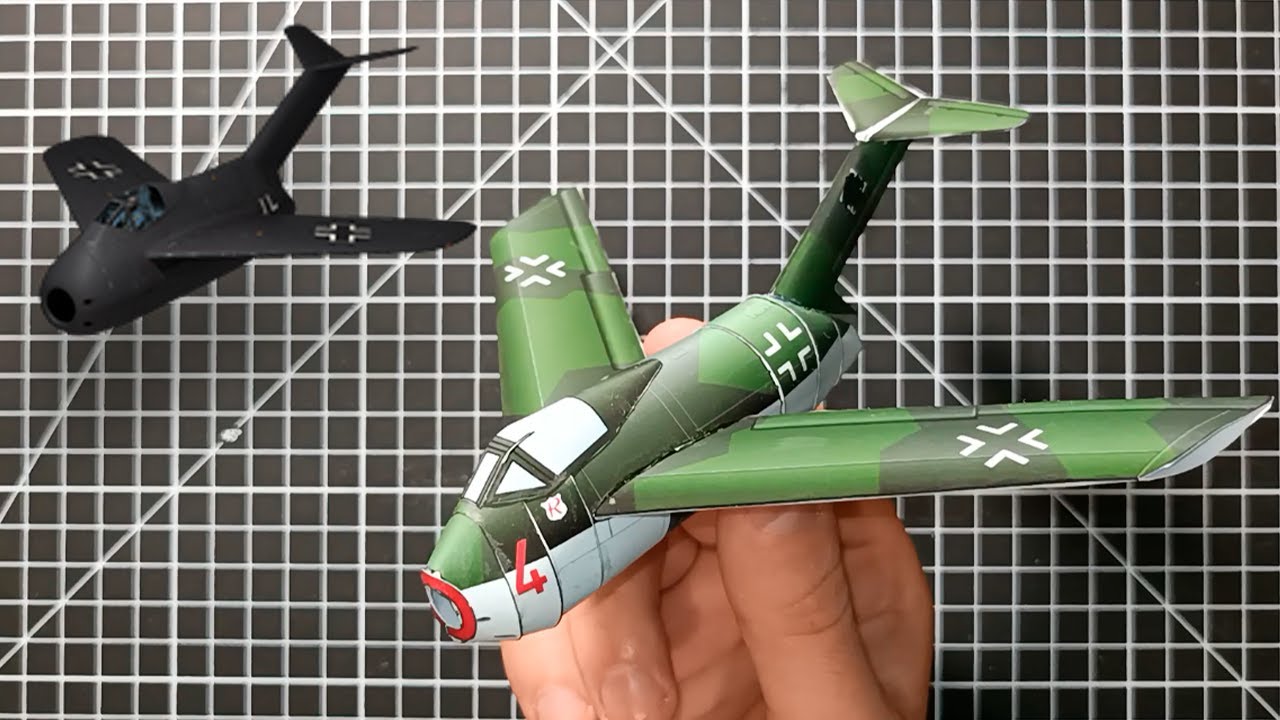 Focke-Wulf Ta 183 Huckebein Aircraft Model | DIY Paper Huckebein | How Make a Paper Airplane Model