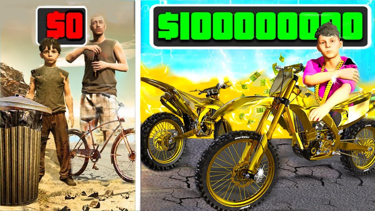 ME CONVIERTO EN EL NIÑO PILOTO MÁS MILLONARIO DE MOTOCROSS  EN GTA5