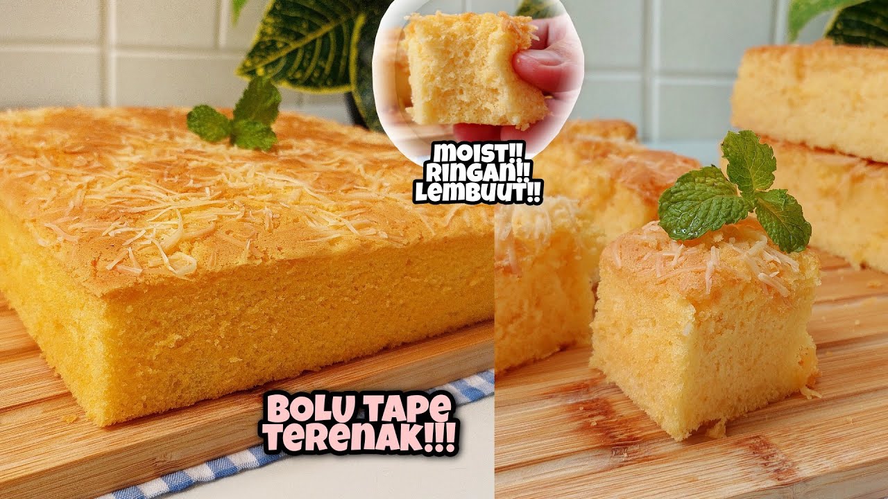INI RESEP BOLU TAPE PAKAI METODE ALL IN ONE, CEPET TAPI TERENAK, LEMBUT, RINGAN, DAN SUPER MOIST!!