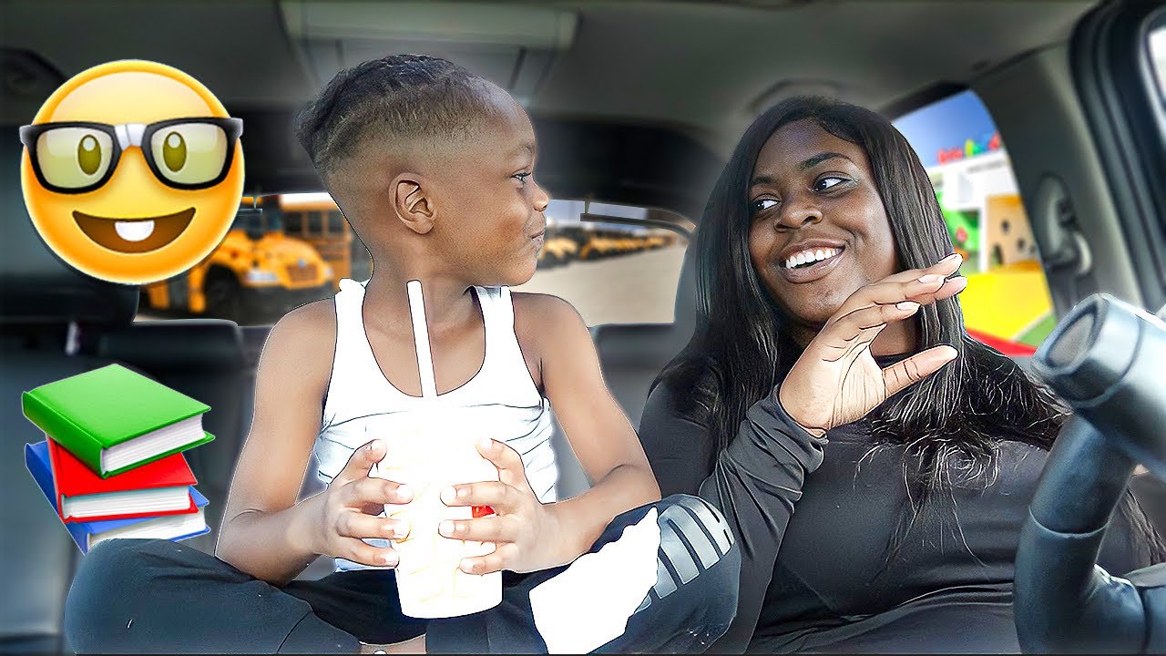 PICKING MY SON UP FROM SCHOOL FOR THE FIRST TIME ON CAMERA (HE HAD A FOOTBALL GAME)