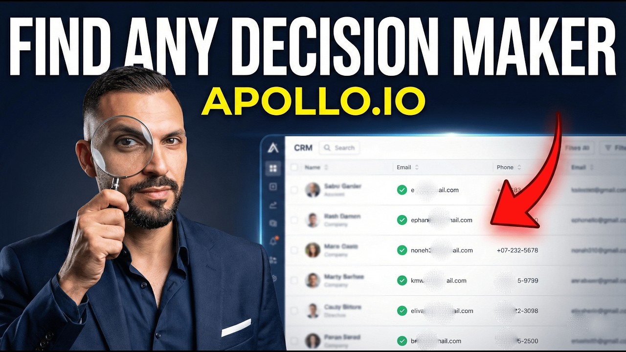 Учебное пособие по Apollo.io 2026: Как найти электронную почту и телефон ЛЮБОГО лица, принимающег...