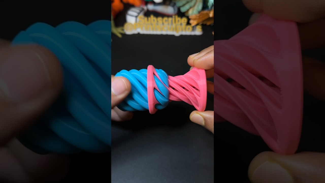 3D Printed Impossible Vortex Passthrough Fidget Toy. #3dprinting #fidgettoy #illusion