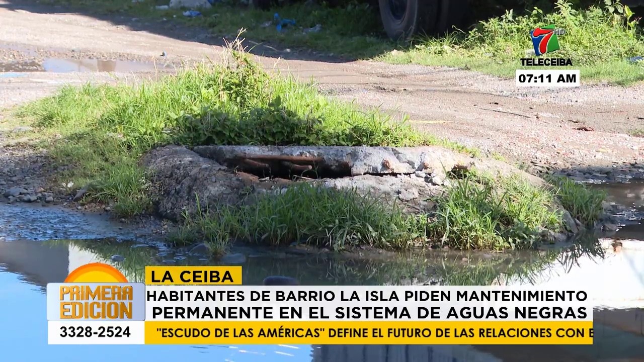 Habitantes del barrio La Isla piden mantenimiento permanente en el sistema de aguas negras