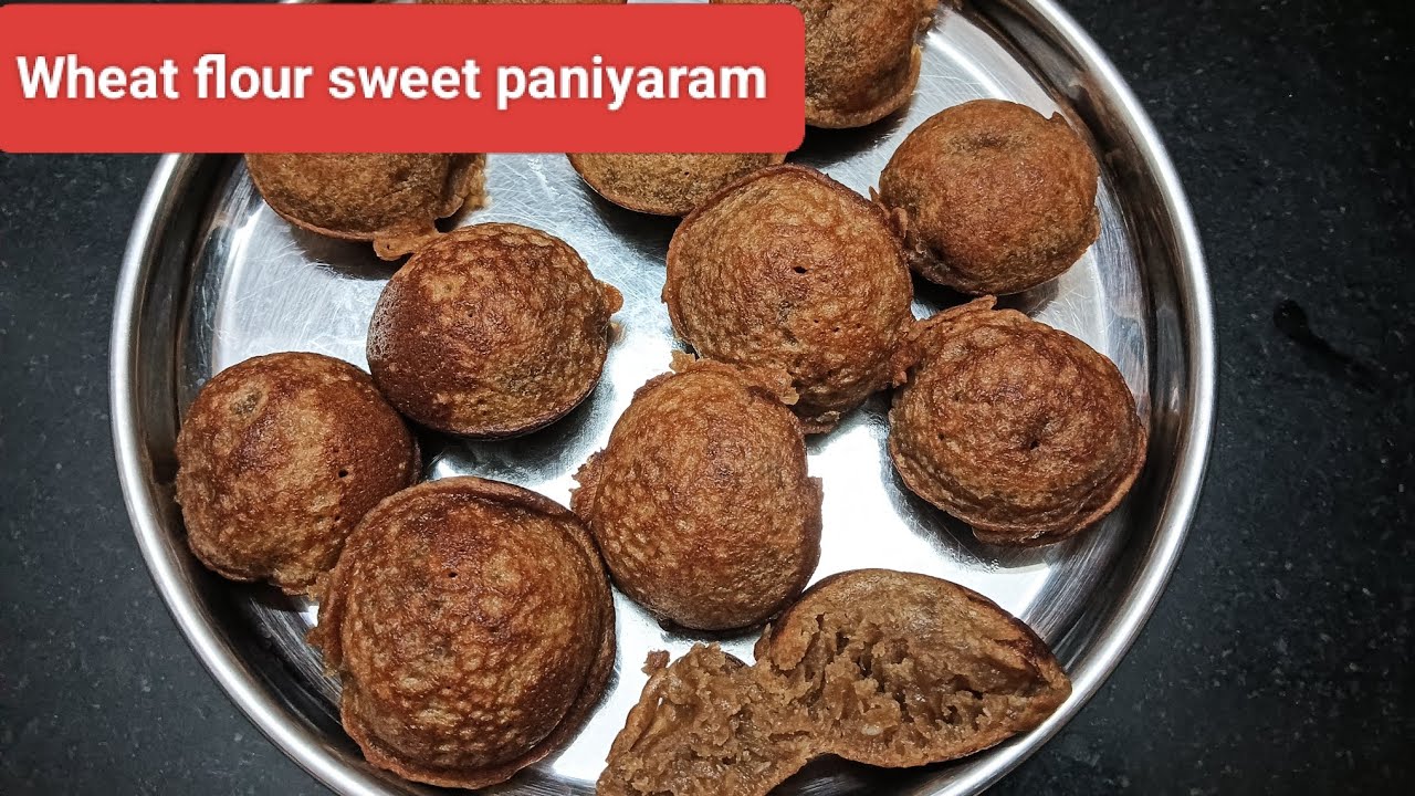 Wheat flour sweet paniyaram #eveningsnacks #healthy #paniyaram