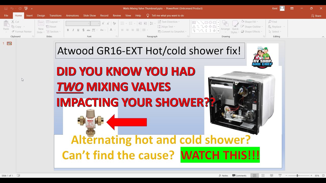 HOT AND COLD Atwood RV SHOWER??? Watts Temperature Mixing Valve Fix to the rescue! Atwood GR16-EXT
