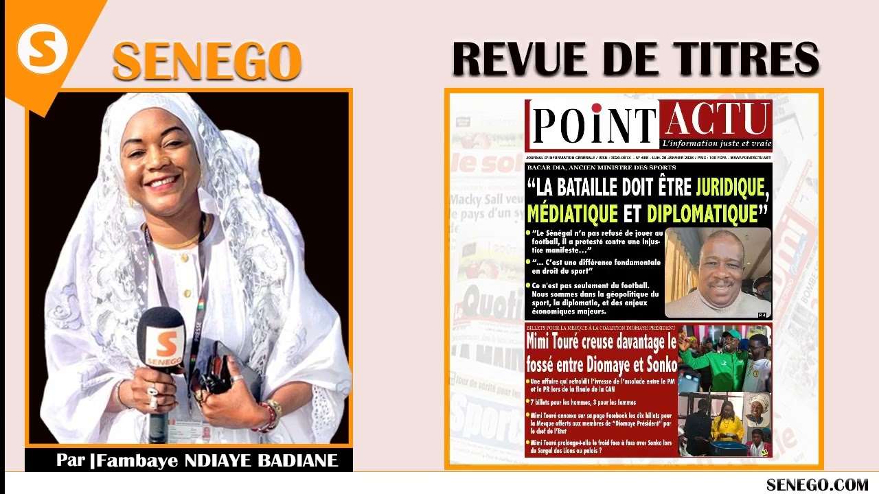 Revue des Titres: L&rsquo;actualit&eacute; Nationale et Internationale sur Senego tv