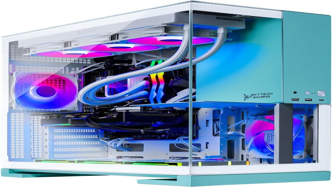 Review: Skytech Gaming Aqua Desktop PC | Ryzen 7 7800X3D 4.2 GHz (5GHz), AMD RX 9060XT 16GB