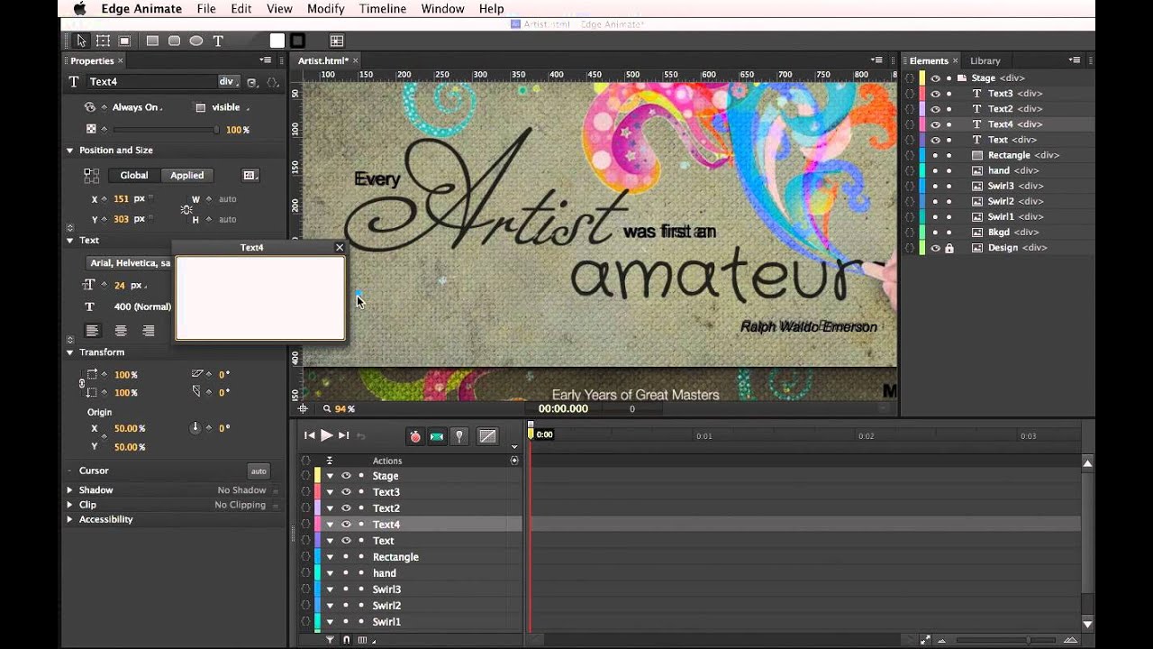 Anatomy of an Edge Animate Project
