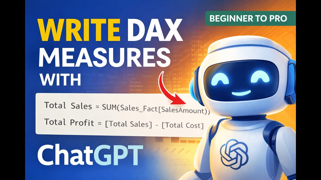 Write DAX Measures in Power BI Using ChatGPT | Beginner to Pro (Step-by-Step)