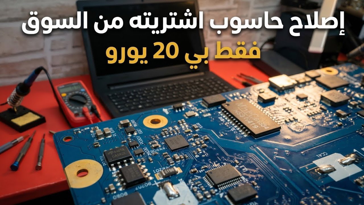 إصلاح حاسوب اشتريته من السوق لايشتغل بالتفصيل lenovo ideapad 100