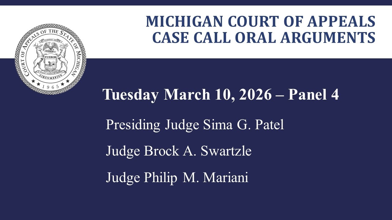 MCOA Oral Arguments March 10, 2026 - Panel 4