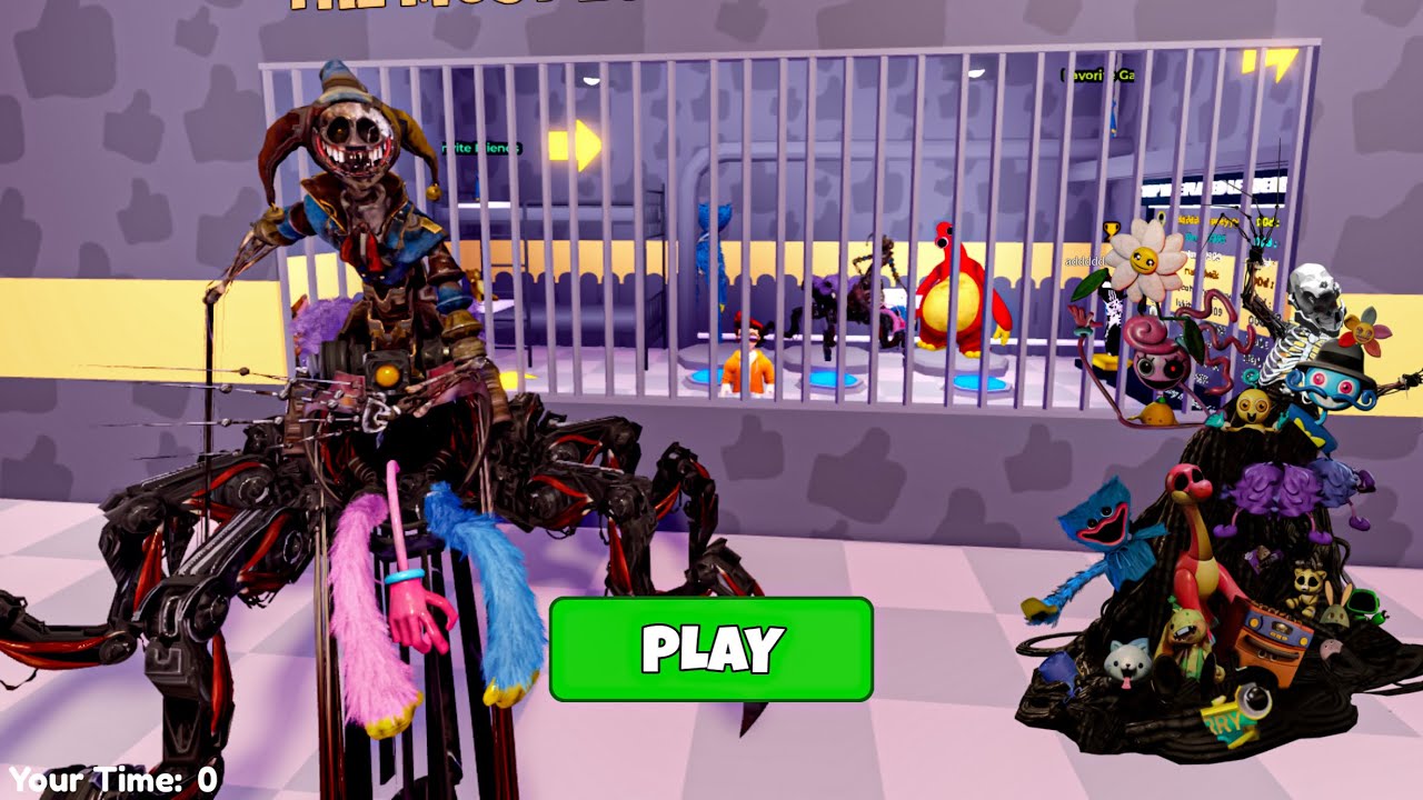 PROTOTYPE PRISON RUN! Poppy Playtime Chapter 5! Roblox Walkthrough #roblox #scaryobby 