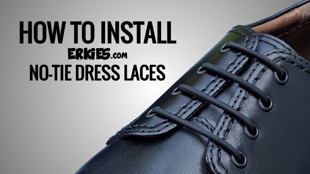 No Tie Shoelaces for Dress Shoes and How To Install