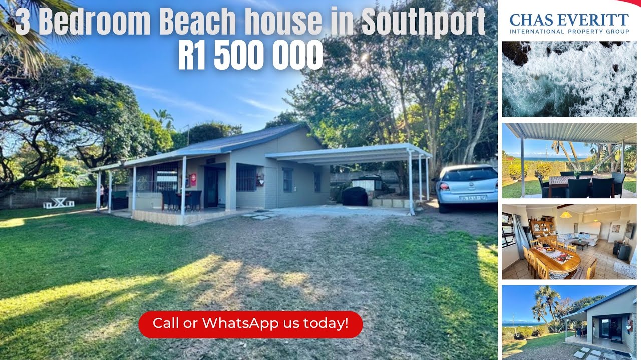 Beachfront Bliss | 3-Bedroom House in Southport 🏖️ | R1.5m