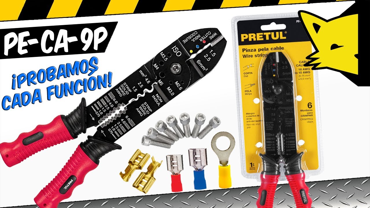 😎🛠Pinza Pela Cable Y Ponchadora l PRETUL PE-CA-9P l 🟠BY TRUPER🟠 l 📦Revisión y Pruebas📝