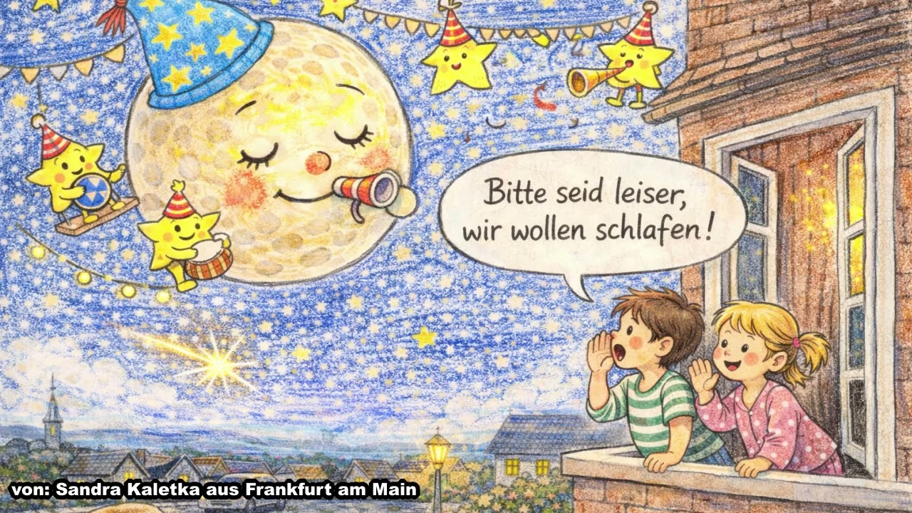 Der Mond feiert ein Fest: Gute Nacht Geschichte