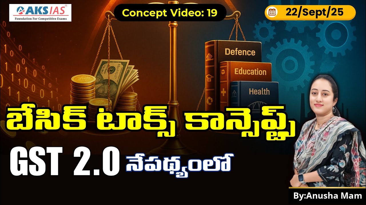 💰 Taxation & GST 2.0 Reforms Explained | Direct vs Indirect Taxes, Laffer Curve & UPSC GS-3 Economy