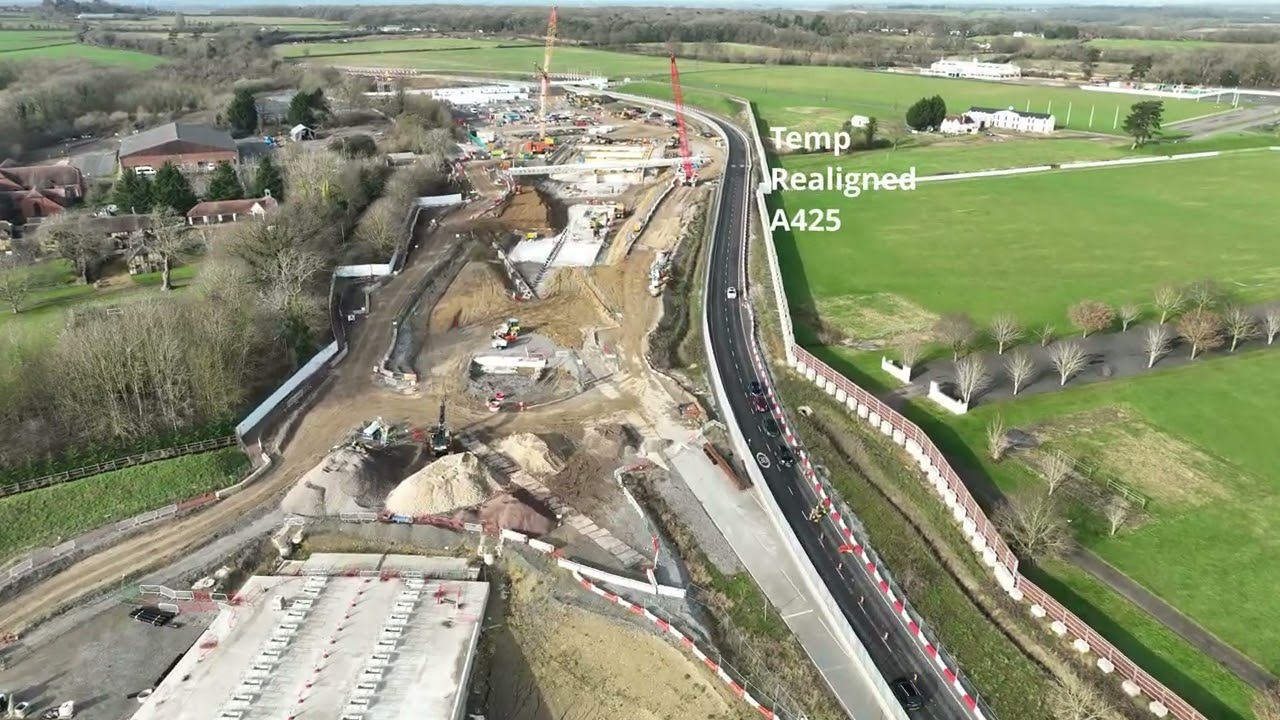 HS2 Construction Progress, Southam, January 24