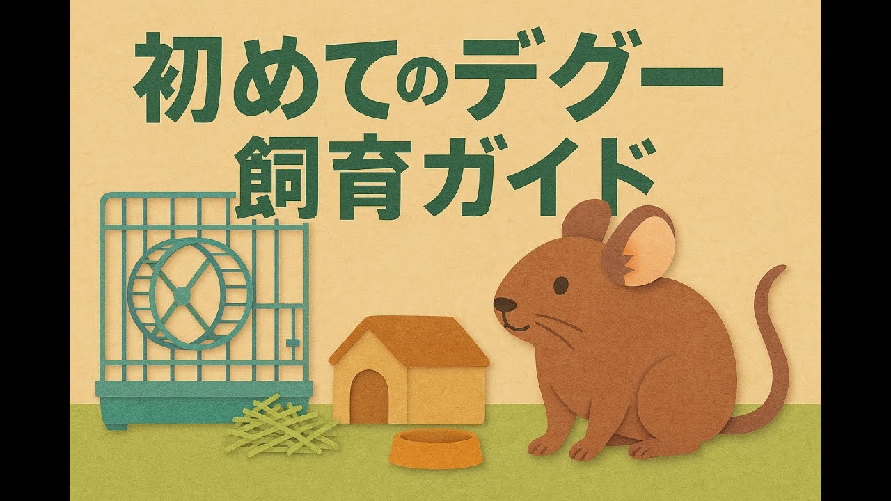初めてのデグー飼育ガイド！お迎え前に知っておきたいこと