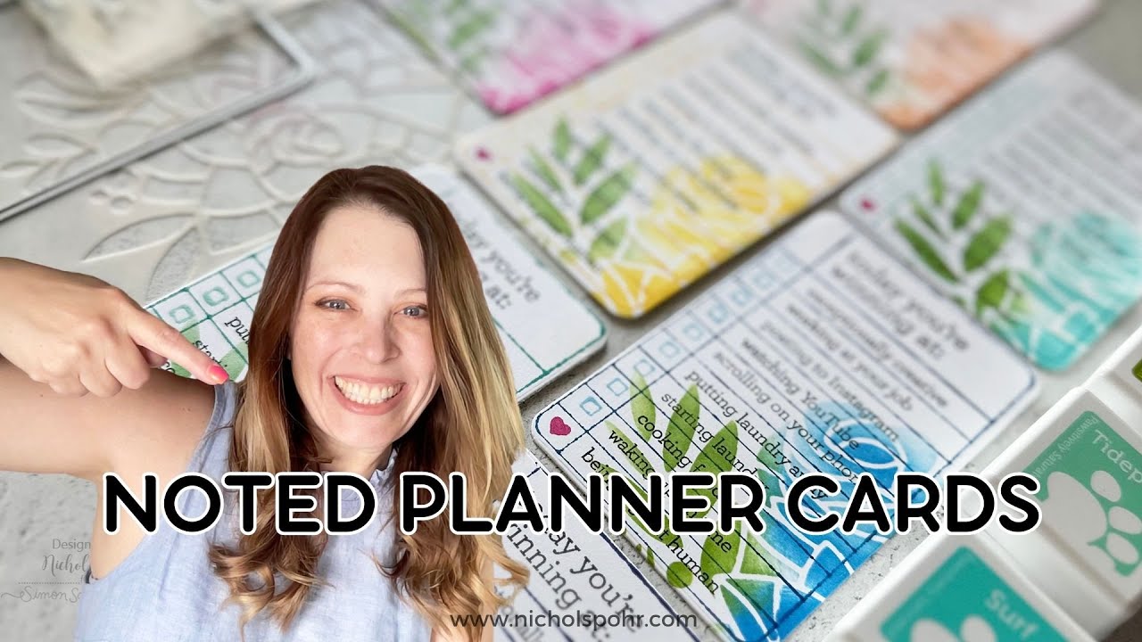 NOTED PLANNER CARDS | Simon Says Stamp Just A Note Release)