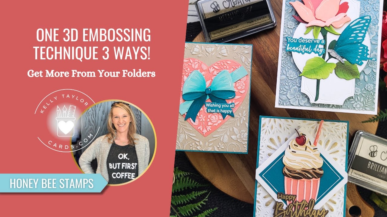 One 3D Embossing Technique 3 Ways, Get More from Your Folders: Hectic Night