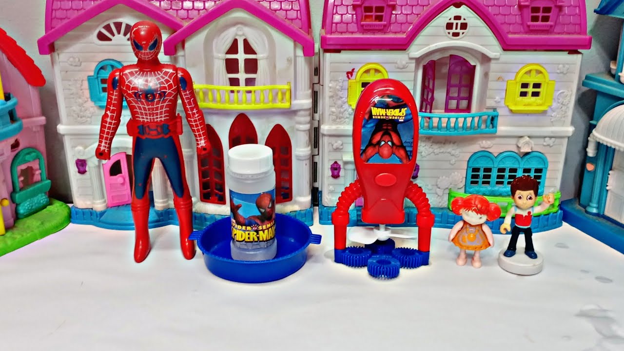 سبايدر مان جابلنا لعبة l ليلى عملت فقاعات كبيرة l يا ترى إزاي l يوميات ليلى