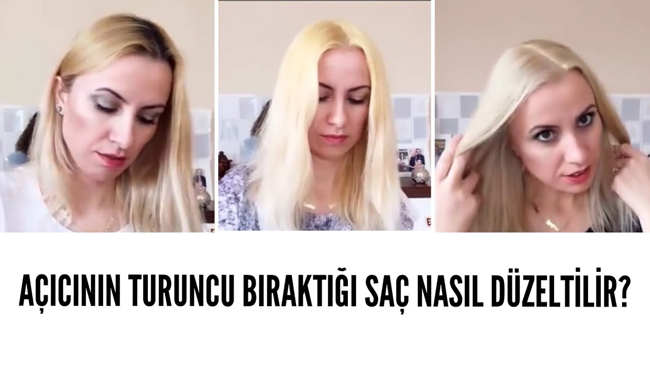 Evde Saç Açma | Turuncu Saç Nasıl Düzeltilir? | Küllü Sarı Saç | Emine Deligöz
