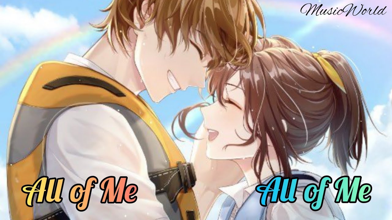 Nightcore - All of Me ( Switching Vocals ) ( Lyrics )