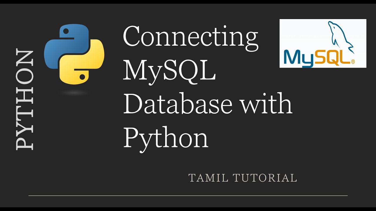 How to Connect MySQL Database with Python | Connect to MySQL Database with PyCharm | Tamil Tutorial
