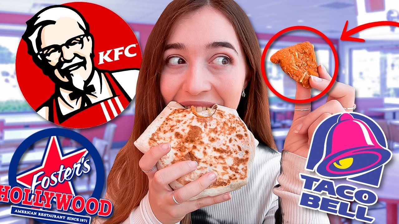 Mi PRIMERA VEZ comiendo en KFC, TACO BELL y FOSTER HOLLYWOOD| Atrapatusueño