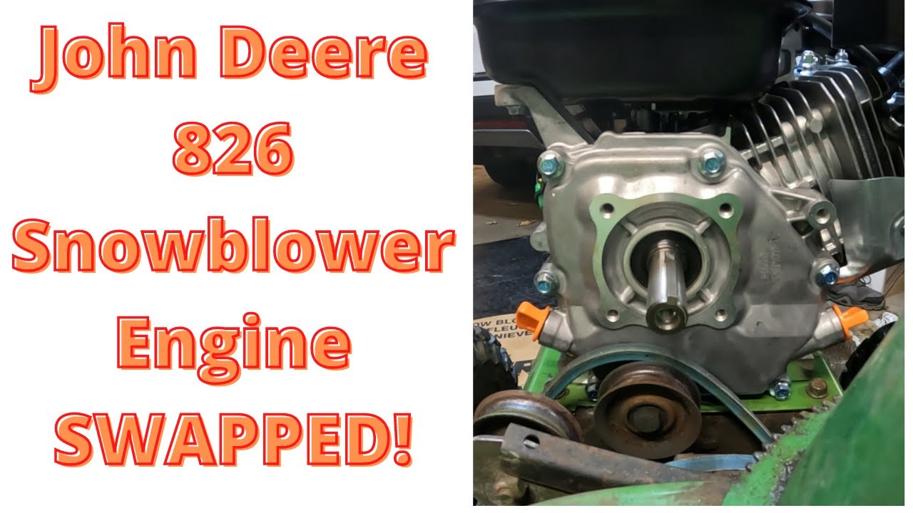 John Deere 826 Snowblower Engine Swap. Part 2. Installation. Predator 6.5hp 212cc
