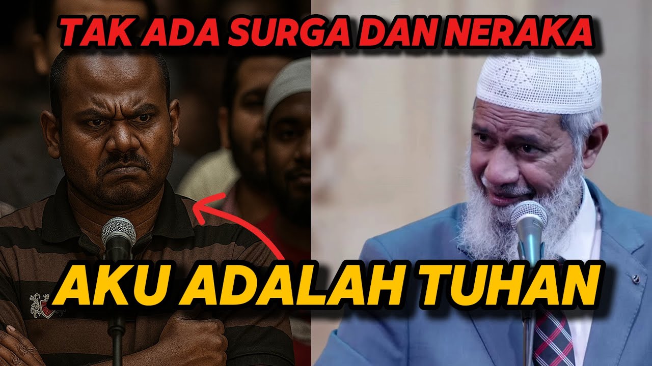 HEBOH! Seorang pria mengaku dirinya adalah TUHAN... di hadapan Dr. Zakir Naik!