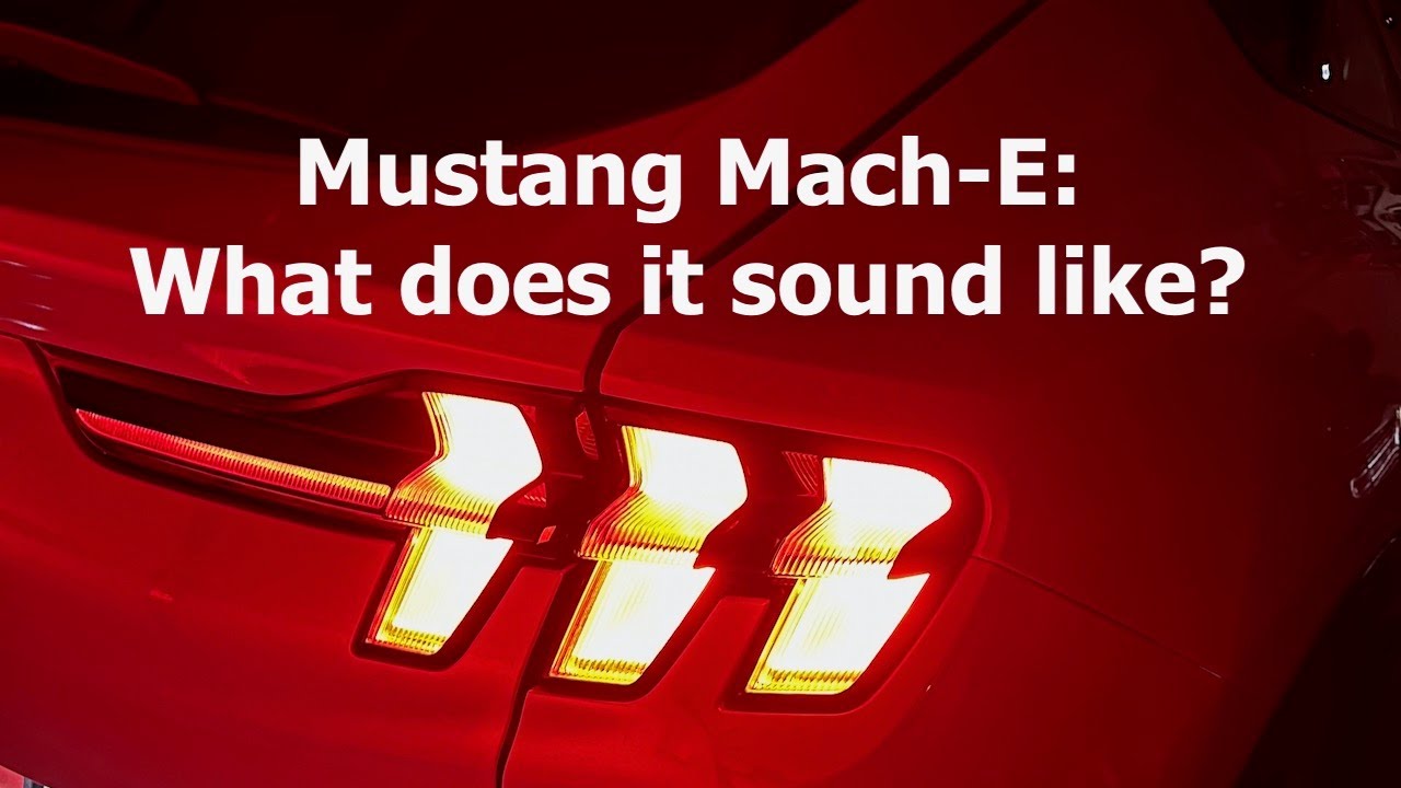 Mustang Mach-E: Как он звучит?