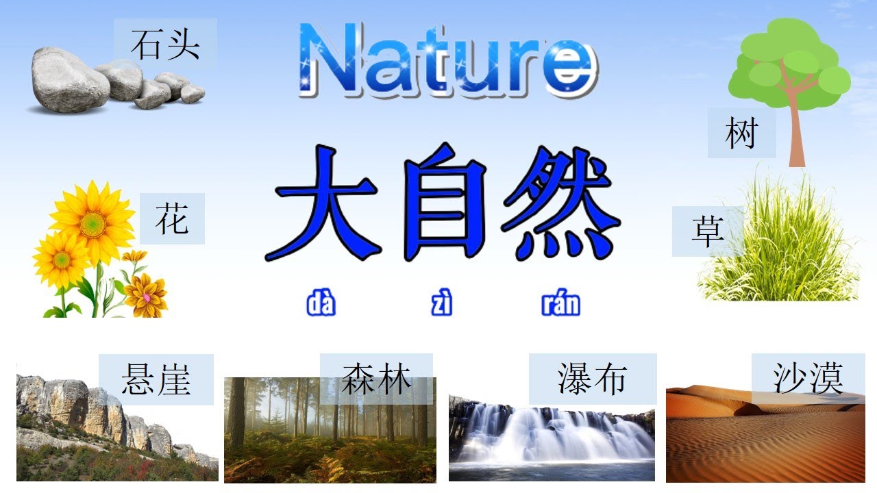 Nature 大自然 in Chinese Mandarin【 学简单中文】