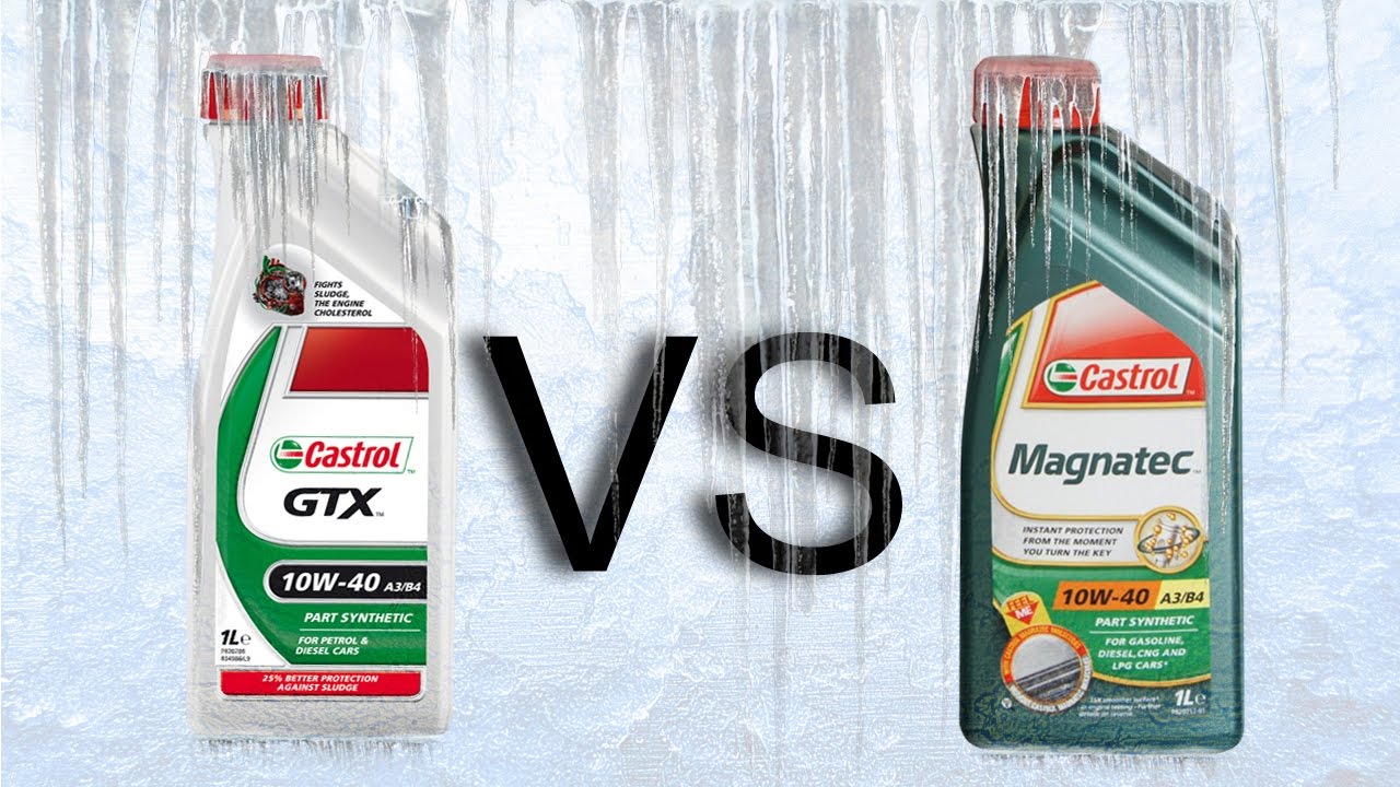 Castrol GTX 10W40 vs Castrol Magnatec 10W40 Cold oils test -30&deg;C