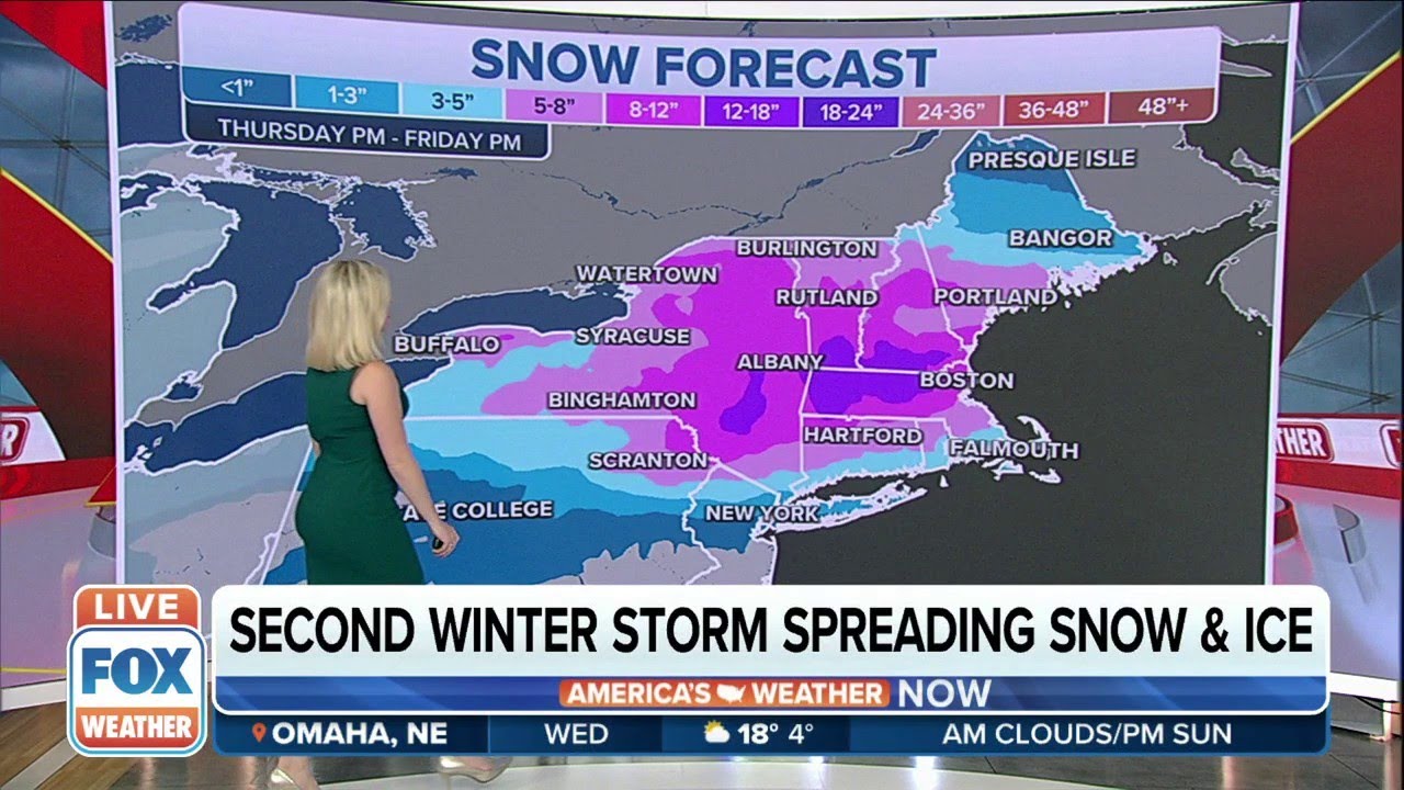 Second Winter Storm Potential To Bring Significant Snow To Northeast