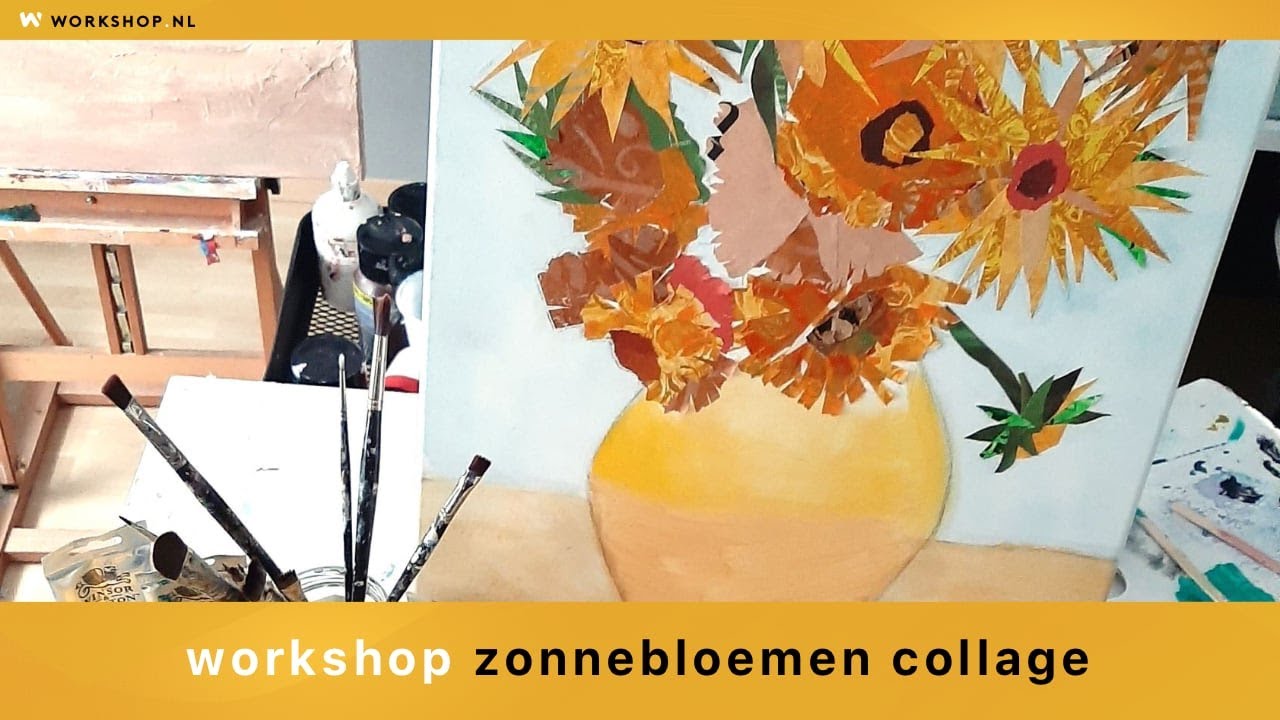 Workshop Collage Zonnebloemen van Van Gogh - Workshop.nl